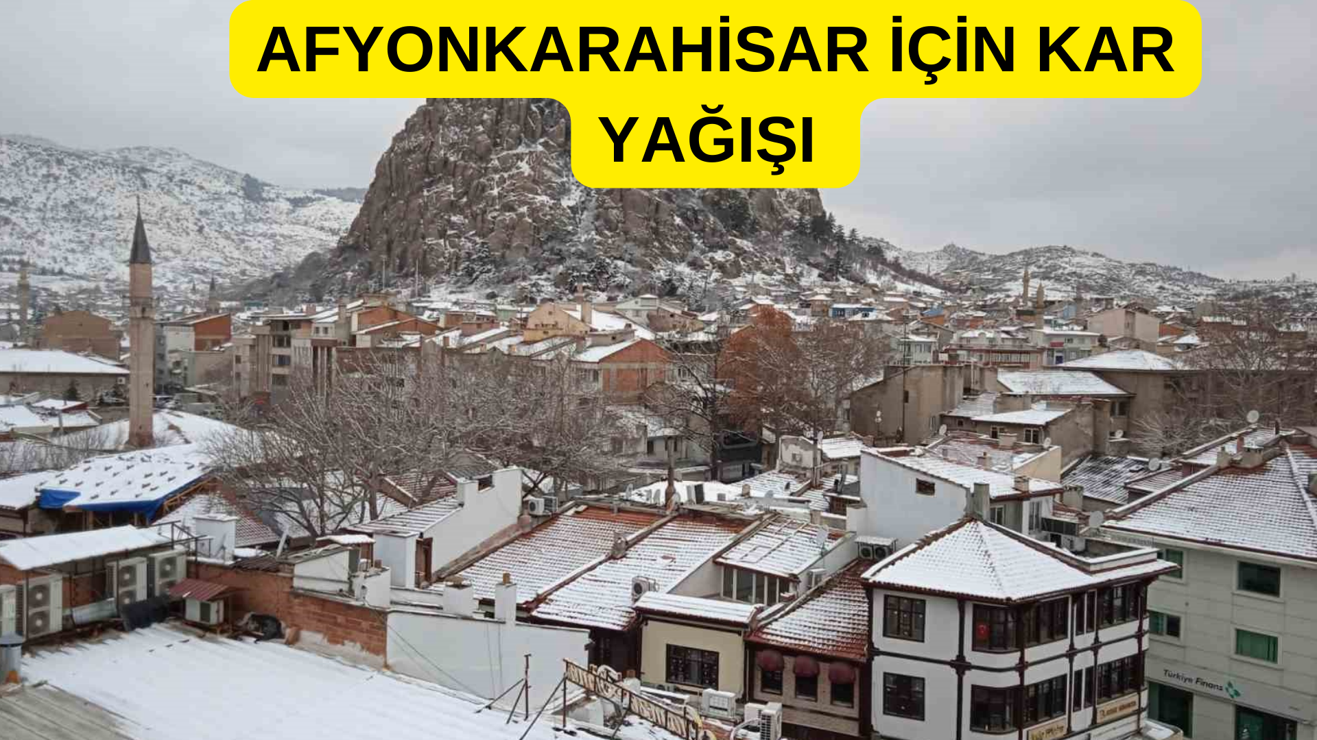 Afyon Kar Yağışı! Okullar Tatil Mi? görseli
