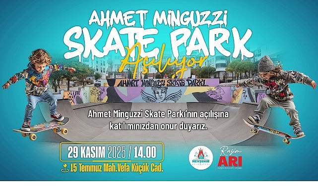 Ahmet Minguzzi Skate Parkı Hizmete Açılıyor görseli
