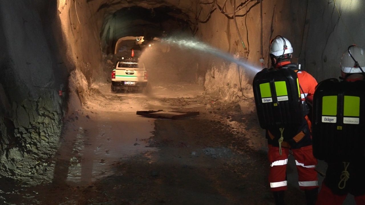Çayeli Bakır’da madencilikte acil durum tatbikatı gerçekleştirildi görseli