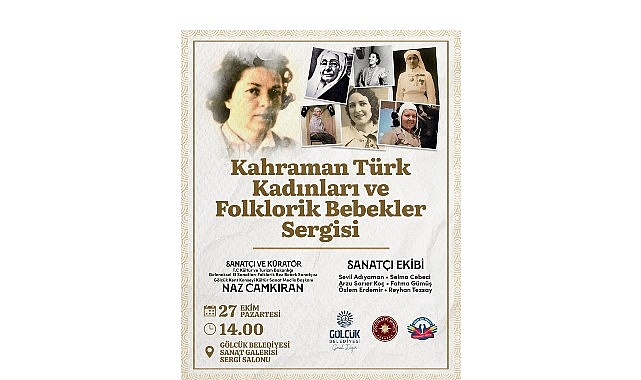 "Kahraman Türk Kadınları ve Folklorik Bebekler Sergisi" Gölcük'te Açılıyor görseli