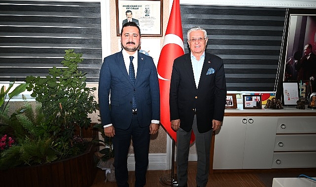 Başkan Ölmez’den Başkan Topaloğlu’na nezaket ziyareti görseli