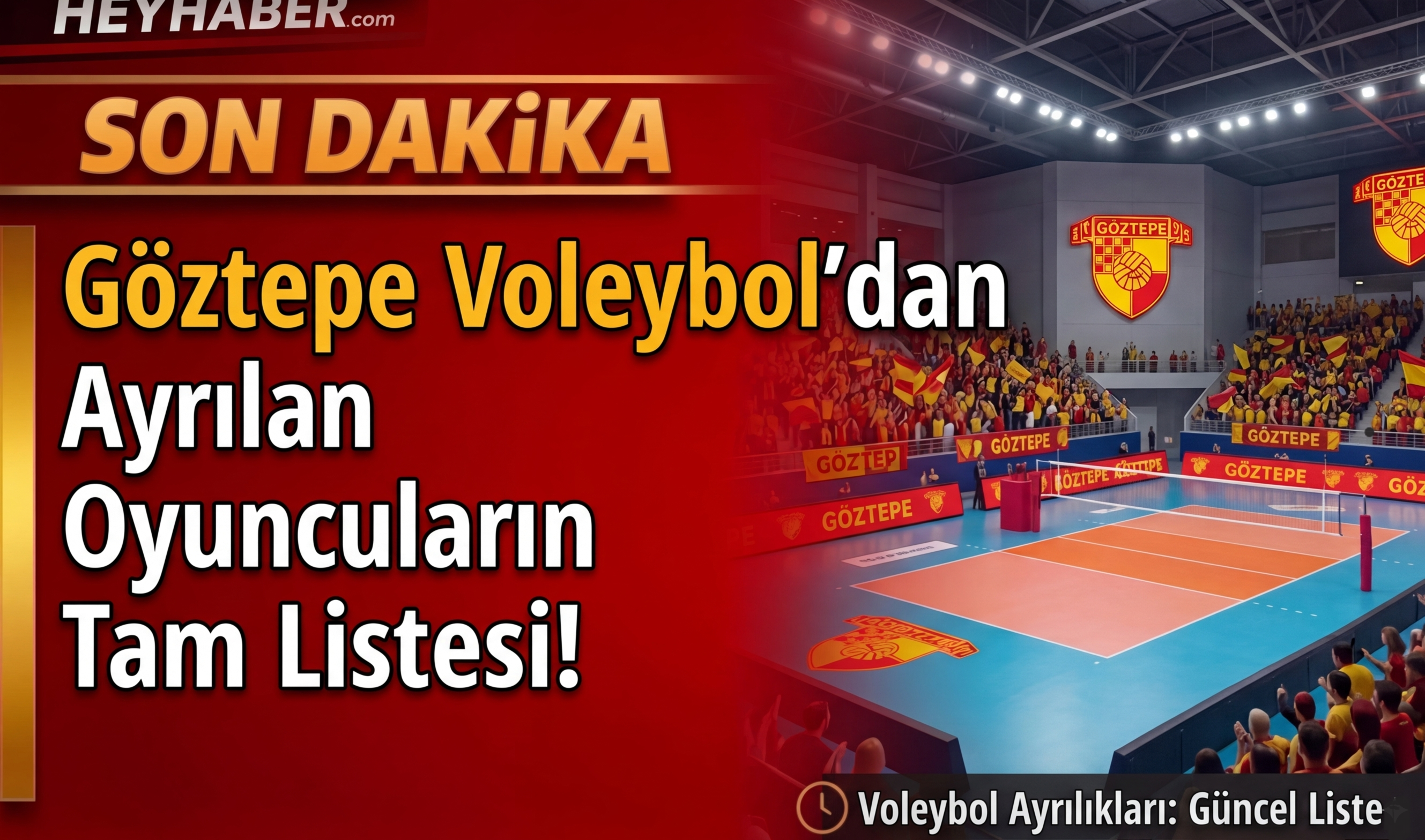 Göztepe Voleybol'dan Ayrılan Oyuncuların Tam Listesi! görseli