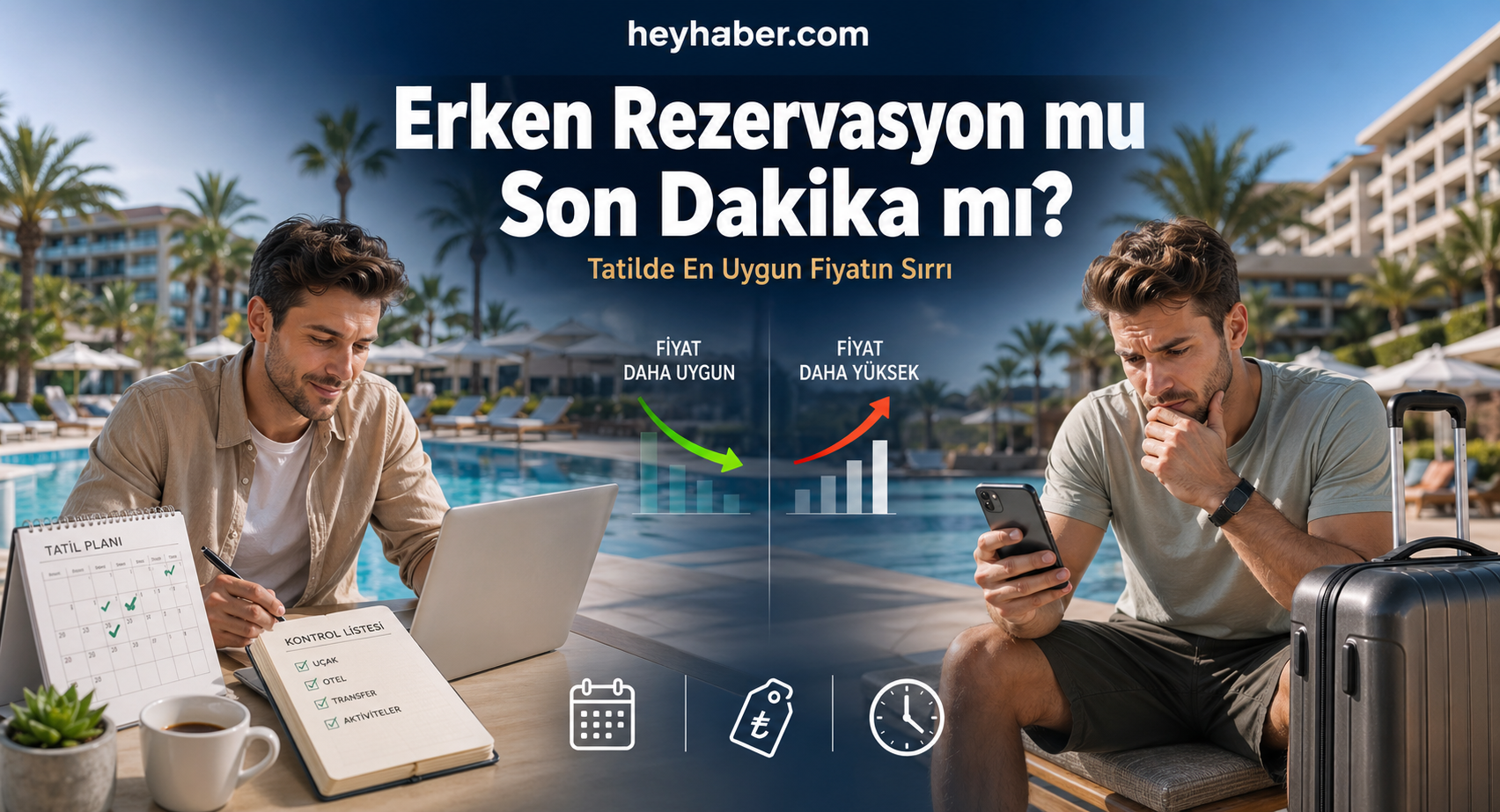 Erken Rezervasyon mu Son Dakika mı? Tatilde En Uygun Fiyatın Sırrı görseli
