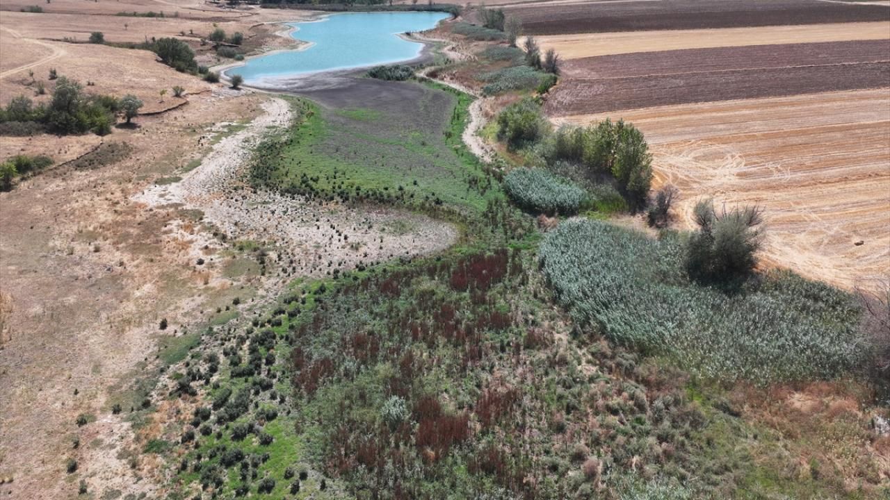 Edirne’de Yağcılı Göleti tamamen kurudu görseli