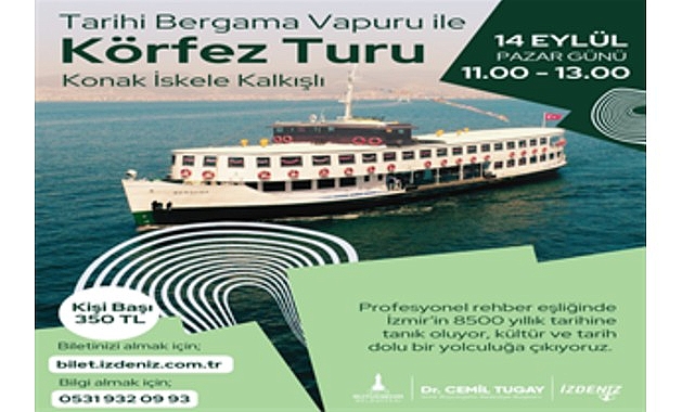Bergama Vapuru ile İzmir Körfezi’nde Tarihe Yolculuk görseli