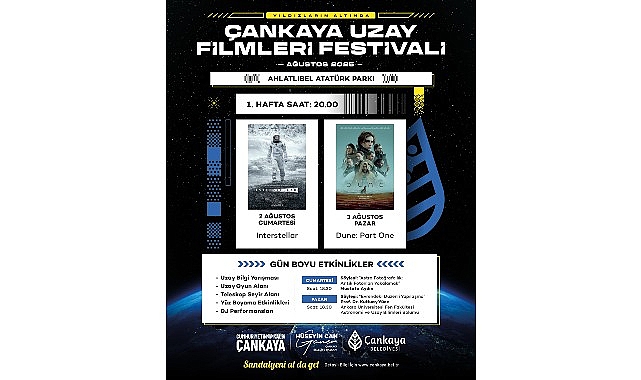 Çankaya'da Uzay Filmleri Festivali 2 Ağustos’ta Başlıyor görseli