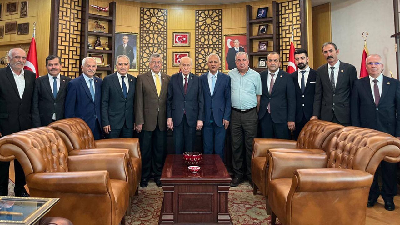 MHP Isparta heyetinden genel başkan Bahçeli’ye ziyaret görseli