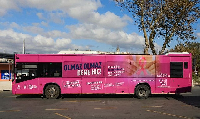 İETT’den Meme Kanseri Farkındalık Otobüsü görseli
