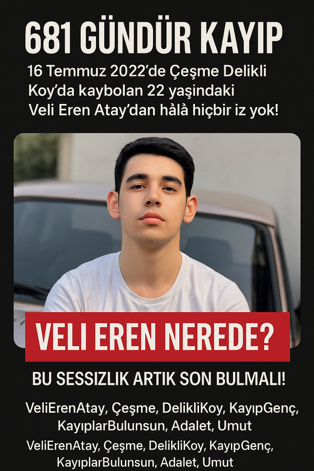 Veli Eren Atay Nerede? Neden Bulunamıyor? görseli
