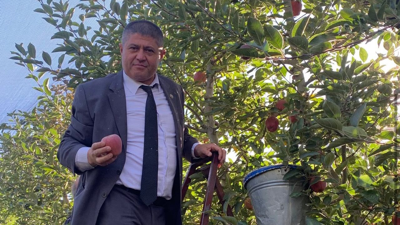 Başkan Selçuk Elma hasadına katıldı: Çiftçilerle bir araya geldi görseli