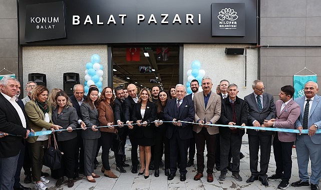 Nilüfer’in modern pazar alanı Balat’ta hizmete açıldı görseli