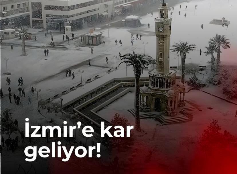 İzmir’e kar geliyor 23 Aralık 2024 görseli
