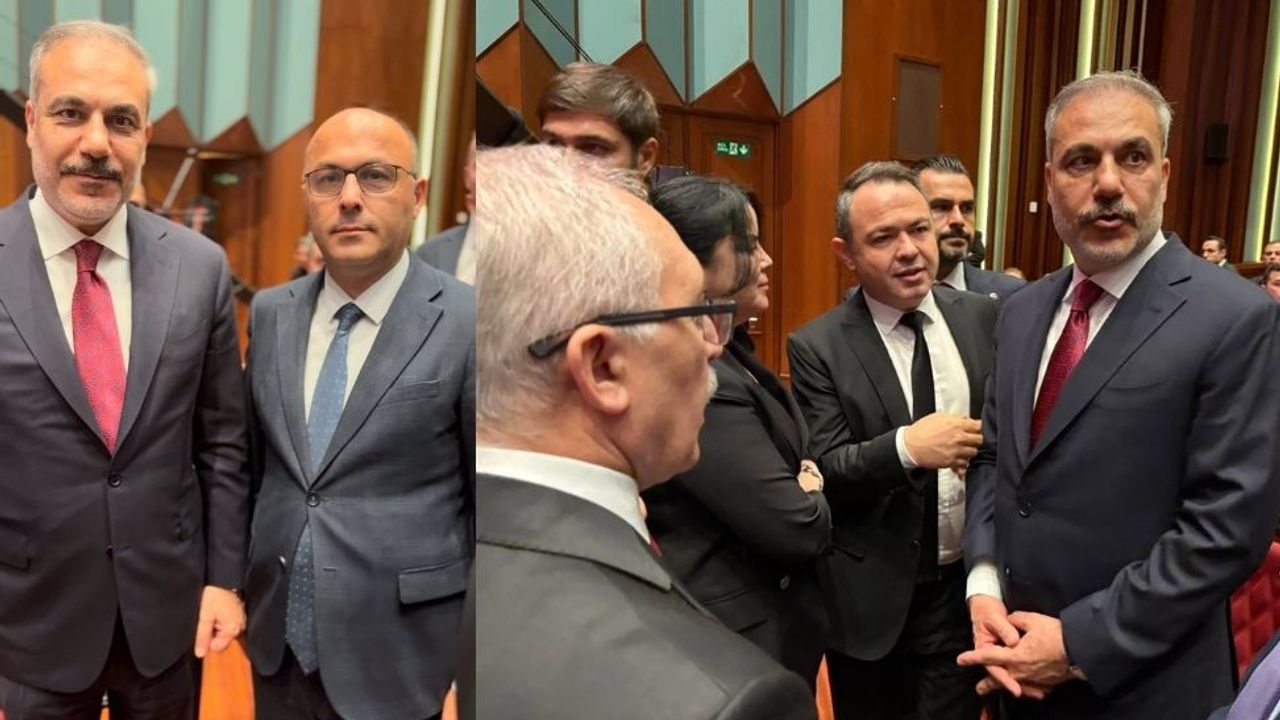 Dışişleri Bakanı Fidan gazetecilere bir araya geldi görseli