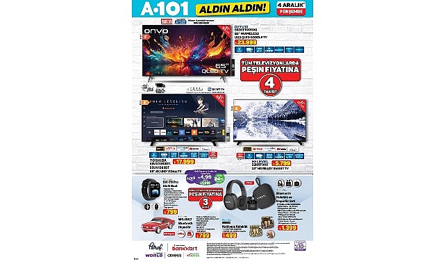 4 Aralık’ta A101’de Mobilite ve Teknoloji Ürünleri Öne Çıkıyor görseli