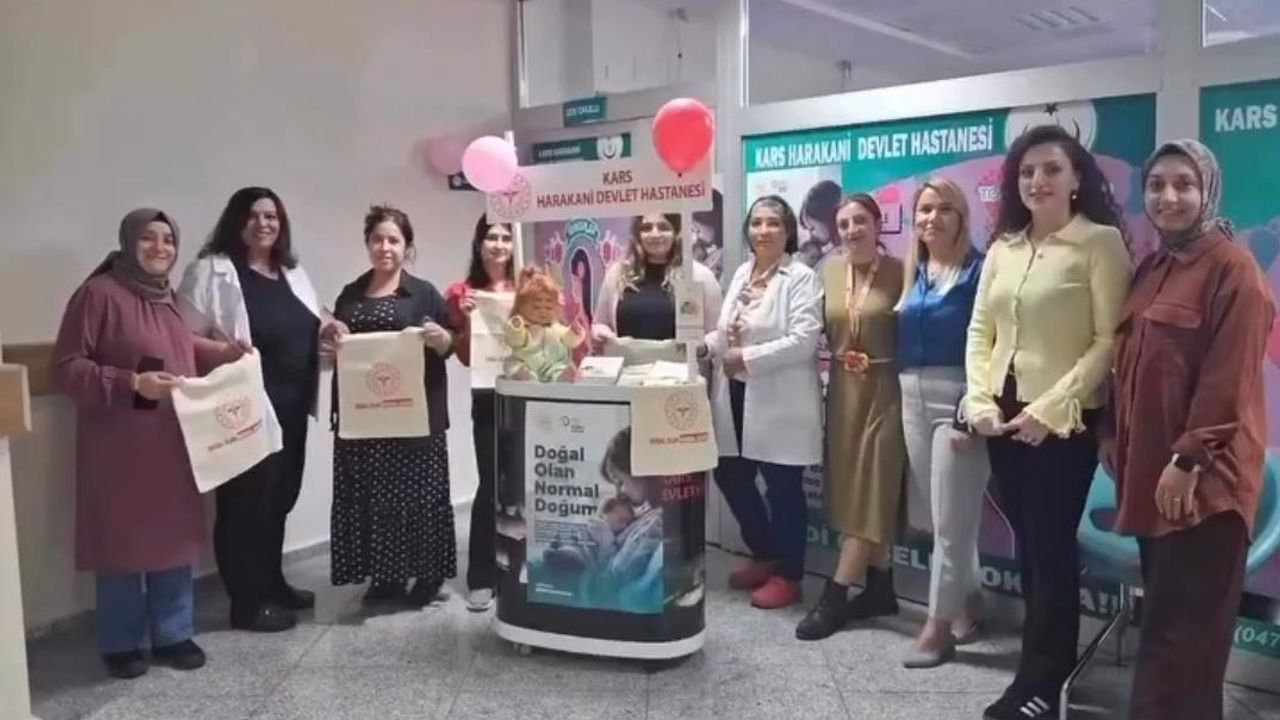 Kars Harakani Devlet Hastanesi’nde “1-7 Ekim Normal Doğum Haftası” etkinliği görseli