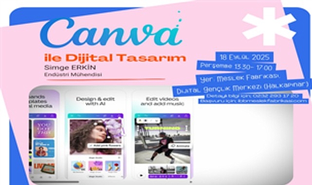Dijital Gençlik Merkezi'nde "Canva" eğitimi başlıyor görseli