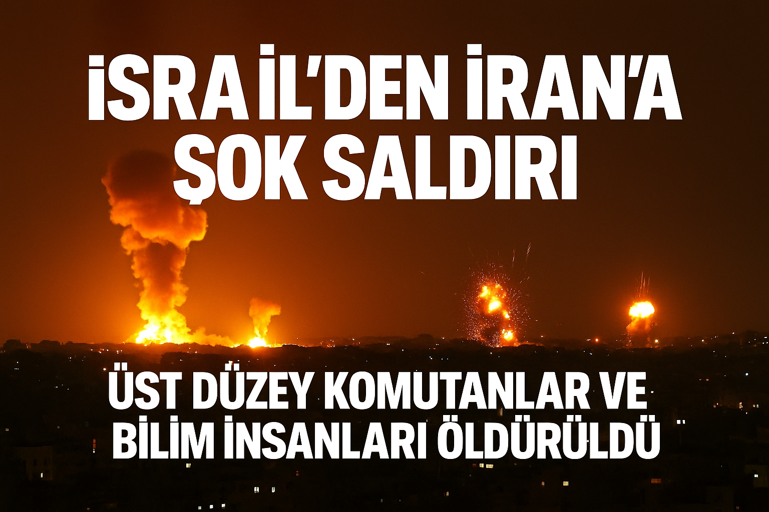 İsrail'den İran'a Saldırı! görseli