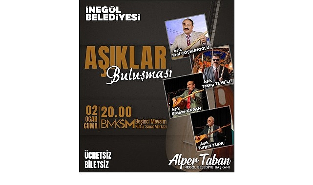İnegöl Belediyesi’nden Aşıklar Buluşması’na Davet görseli