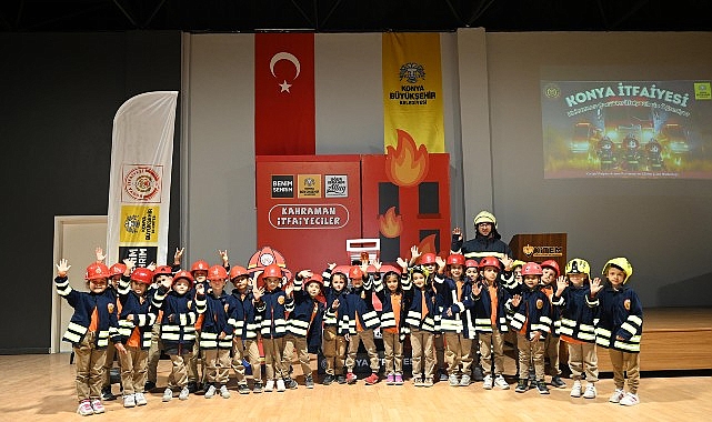 Konya Büyükşehir 31 İlçedeki Tüm 1. Sınıf Öğrencilerine İtfaiye Bilinci Kazandırıyor görseli