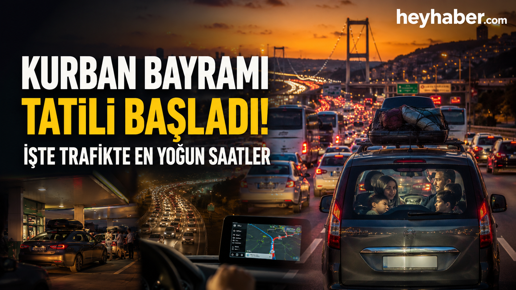 Kurban Bayramı Tatili Başladı! İşte Trafikte En Yoğun Saatler görseli