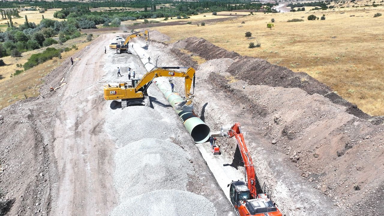 Malatya Yoncalı sulamasında çalışmalar sürüyor görseli