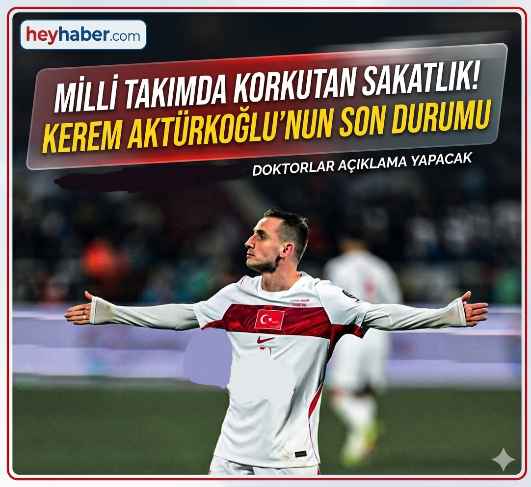 Milli Takımda Korkutan Sakatlık! Kerem Aktürkoğlu'nun Son Durumu görseli