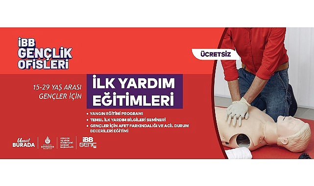 Hayat Kurtaracak Eğitimler İBB Gençlik Ofislerinde Başlıyor görseli