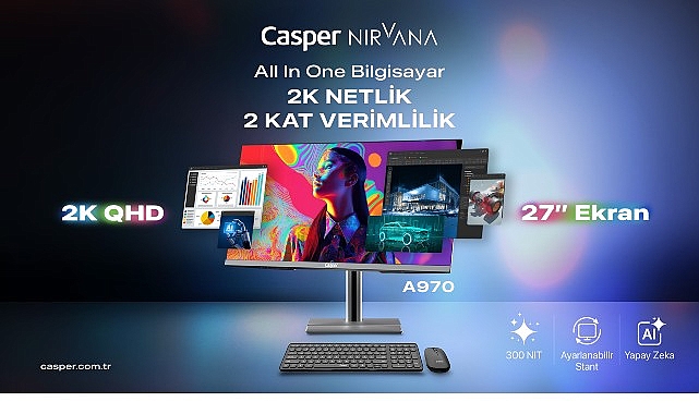 Casper Nirvana 27'' AIO A970 kurumsal verimlilik için tasarlandı görseli