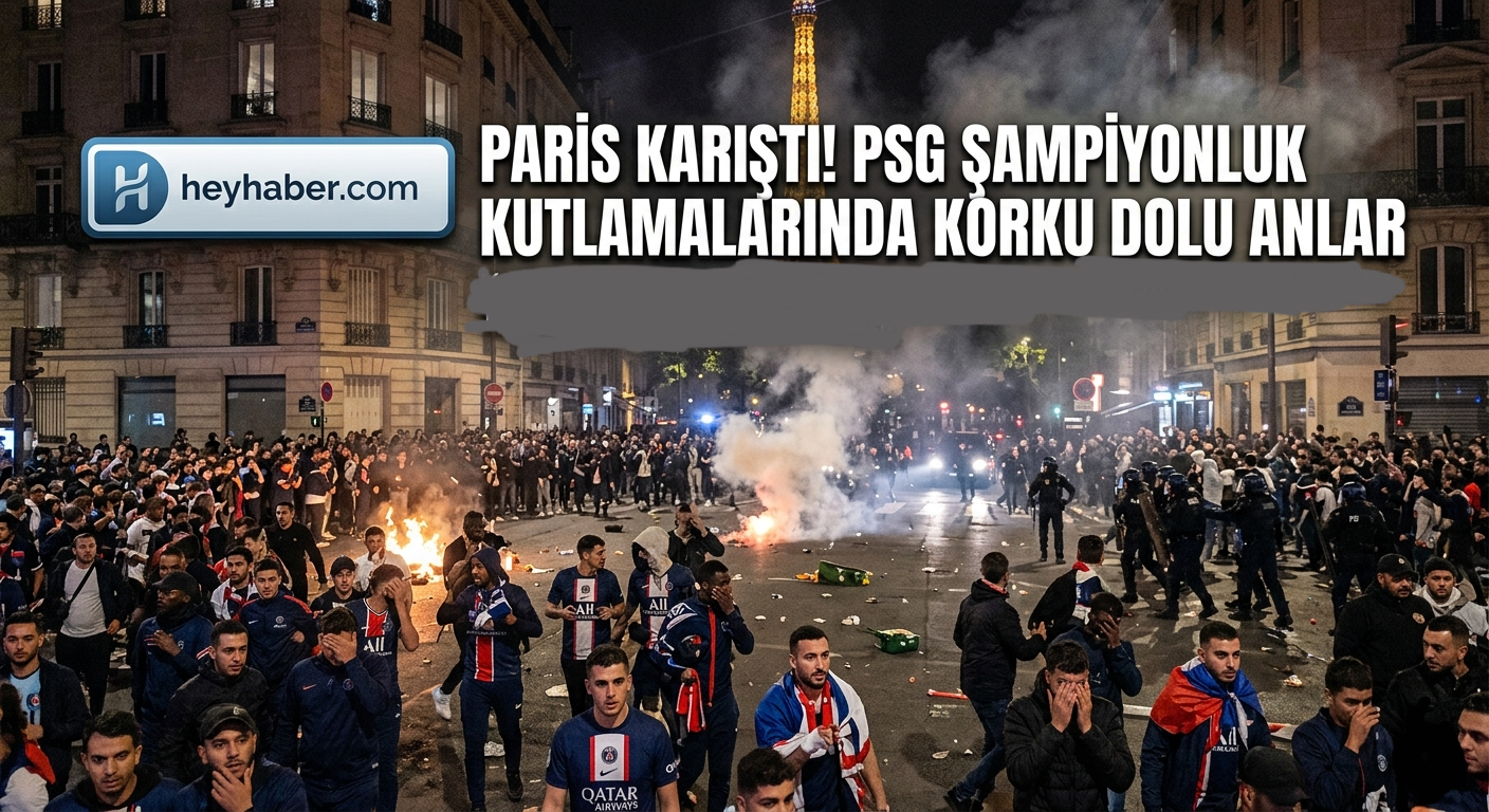 Paris Karıştı! PSG Şampiyonluk Kutlamalarında Korku Dolu Anlar görseli