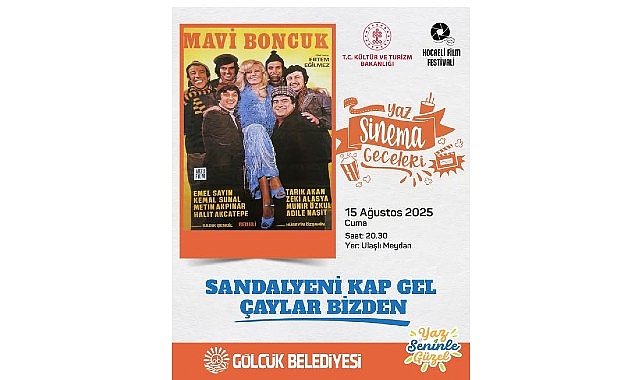Gölcük’te Yaz Sinema Geceleri “Mavi Boncuk” ile Devam Edecek görseli