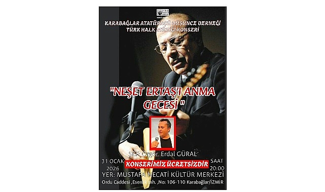 Bozkırın Sesi İzmir’de Yankılanacak: Neşet Ertaş Türküleriyle Duygu Dolu Bir Gece görseli