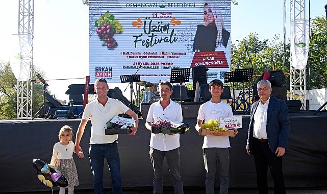 En kaliteli üzümler Osmangazi’de yarıştı görseli