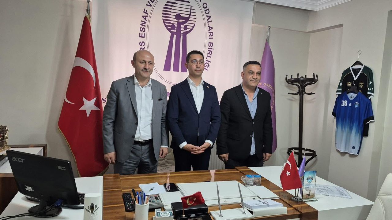 Damal Belediye Başkanı Kemal Çamlıyurt’tan KESOB Başkanı Murat Bakırhan’a ziyaret görseli