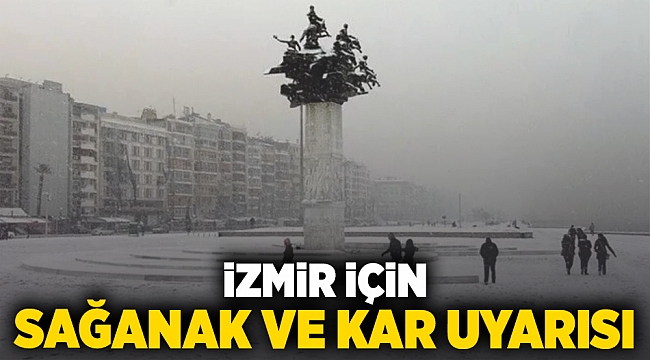 İzmir Güne Kar Yağışı ile Uyandı 28 Aralık 2024 görseli