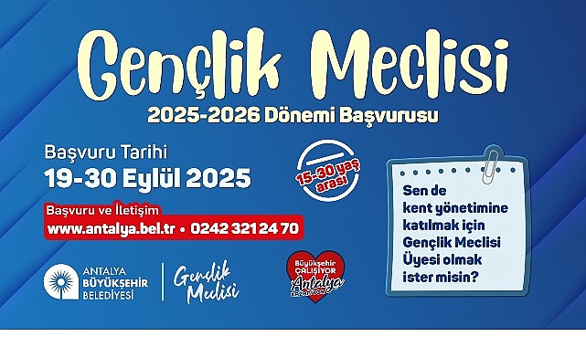 Büyükşehir Gençlik Meclisine başvurular başladı görseli