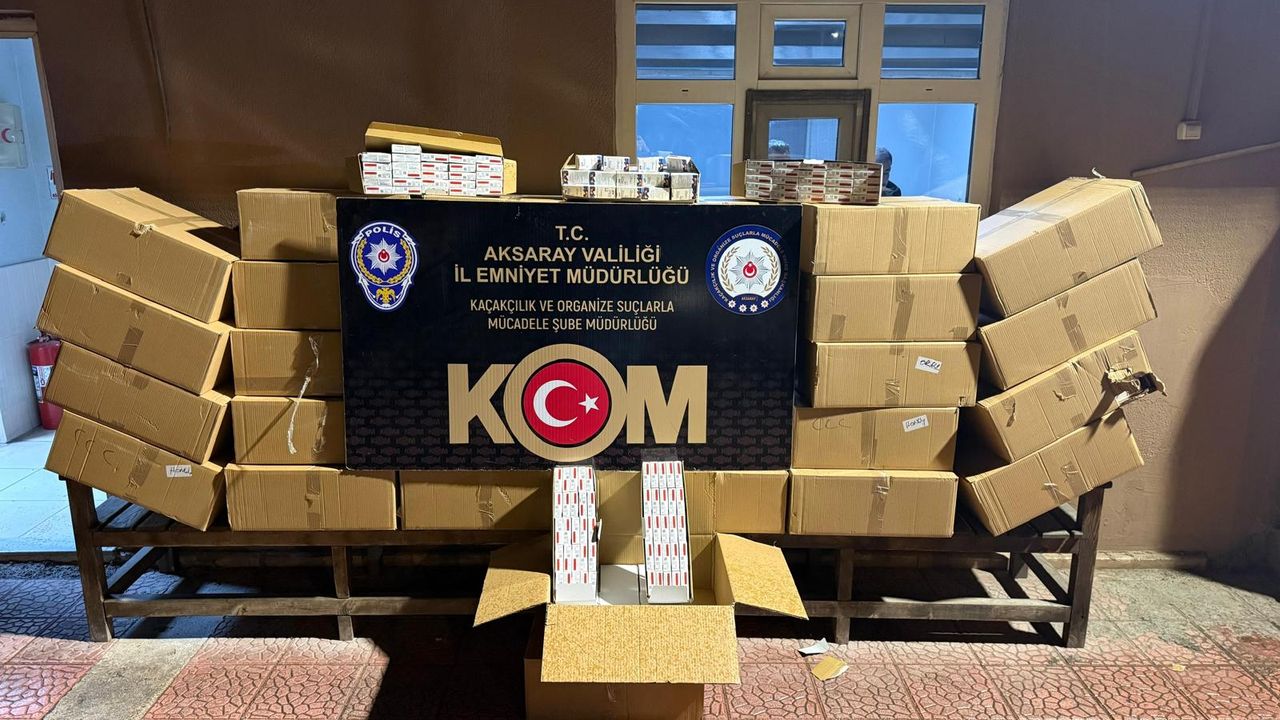 Aksaray’da kaçakçılık operasyonu: 5 Milyon lira değerinde kaçak ürün ele geçirildi görseli