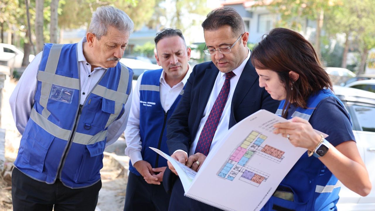 Menteşe’de devam eden yatırımlar yerinde incelendi görseli