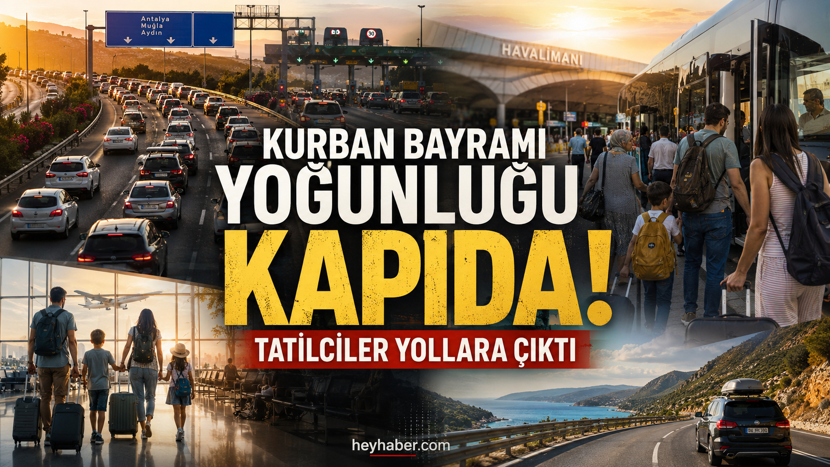Kurban Bayramı Yoğunluğu Kapıda! Tatilciler Yollara Çıktı görseli
