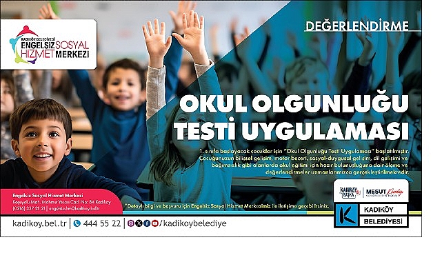 Kadıköy Belediyesi’nden “Okul Olgunluğu Testi” Uygulaması görseli