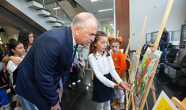 Minik ressamlardan anlamlı mesaj: Suyumuzu koruyalım görseli
