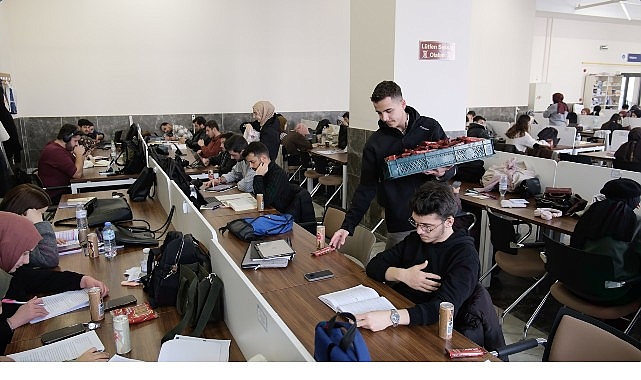 Büyükşehir Gençlik Meclisi’nden Final Haftasında Öğrencilere Destek görseli