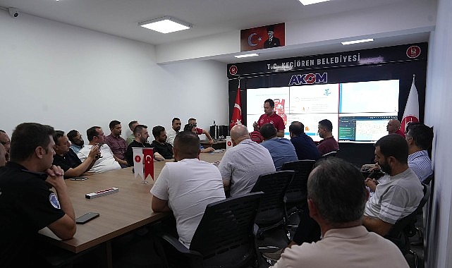 Keçiören Belediyesi personeline afet ve yangın eğitimi görseli