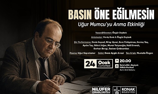 Uğur Mumcu Konak’ta anılacak görseli