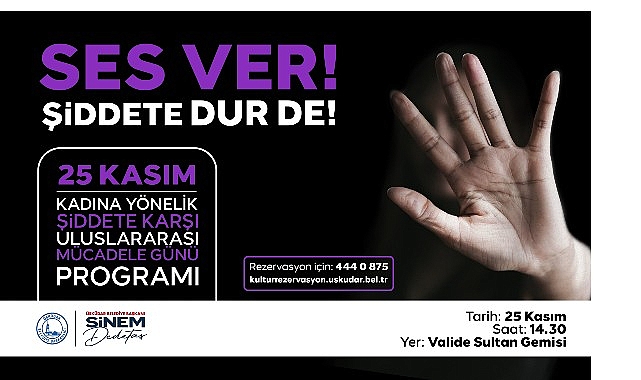 Üsküdar'da ''Ses Ver Şiddete Dur De'' Etkinliği Düzenlenecek görseli
