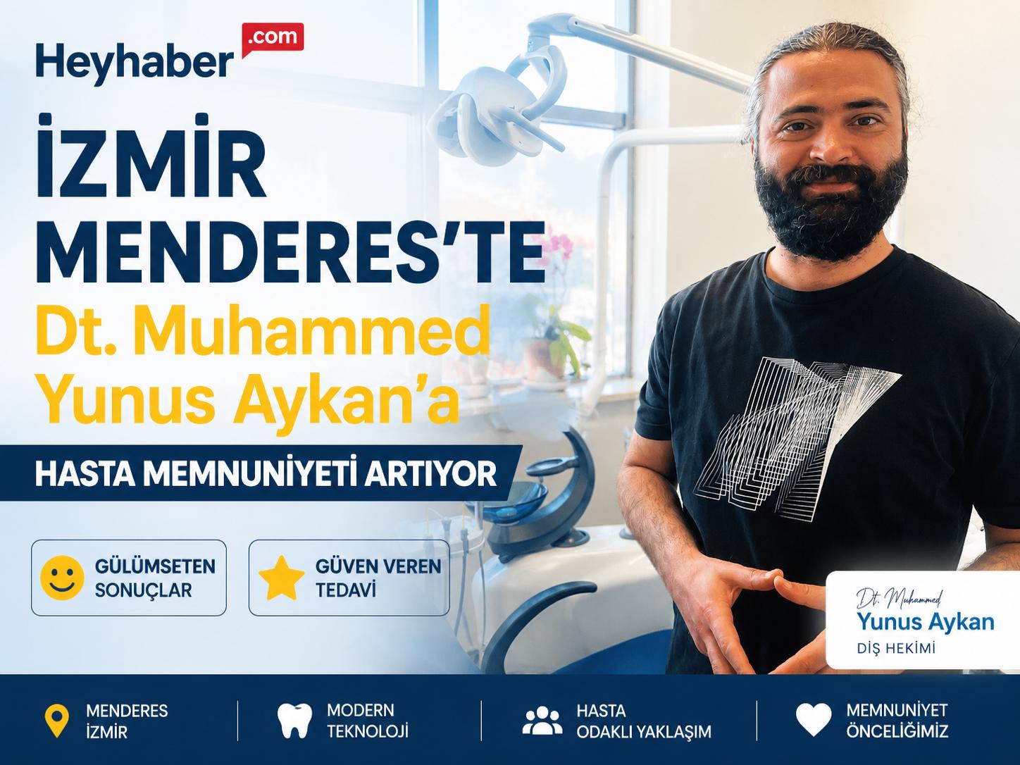 İzmir Menderes’te Dt. Muhammed Yunus Aykan’a Hasta Memnuniyeti Artıyor görseli