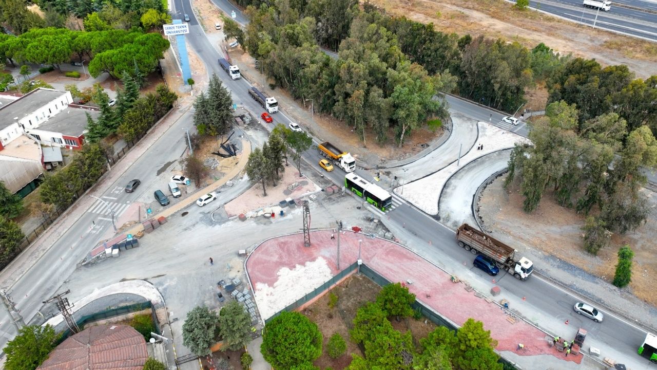 GTÜ Kavşağı yeni haliyle trafiği rahatlatacak görseli