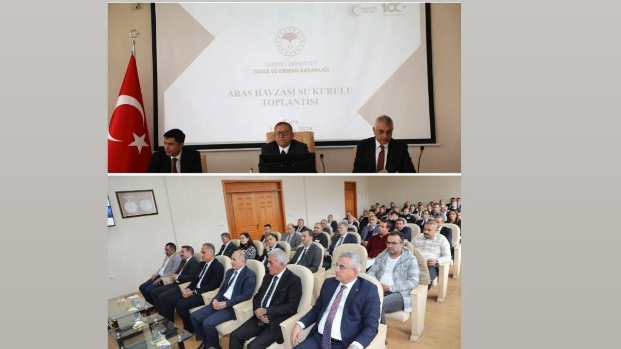 Aras Havzası İl Su Kurulu Toplantısı Kars’ta gerçekleştirildi görseli