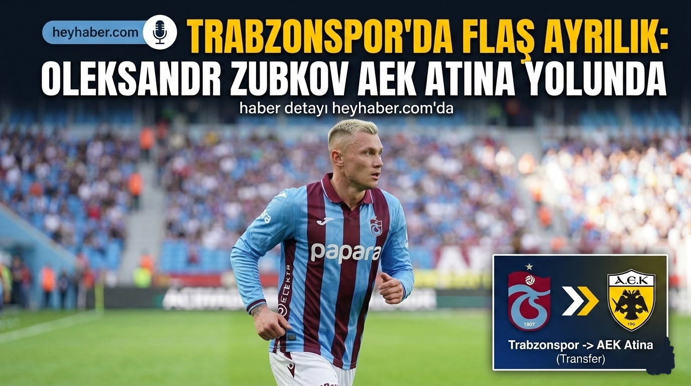 Trabzonspor'da Flaş Ayrılık: Oleksandr Zubkov AEK Atina Yolunda görseli