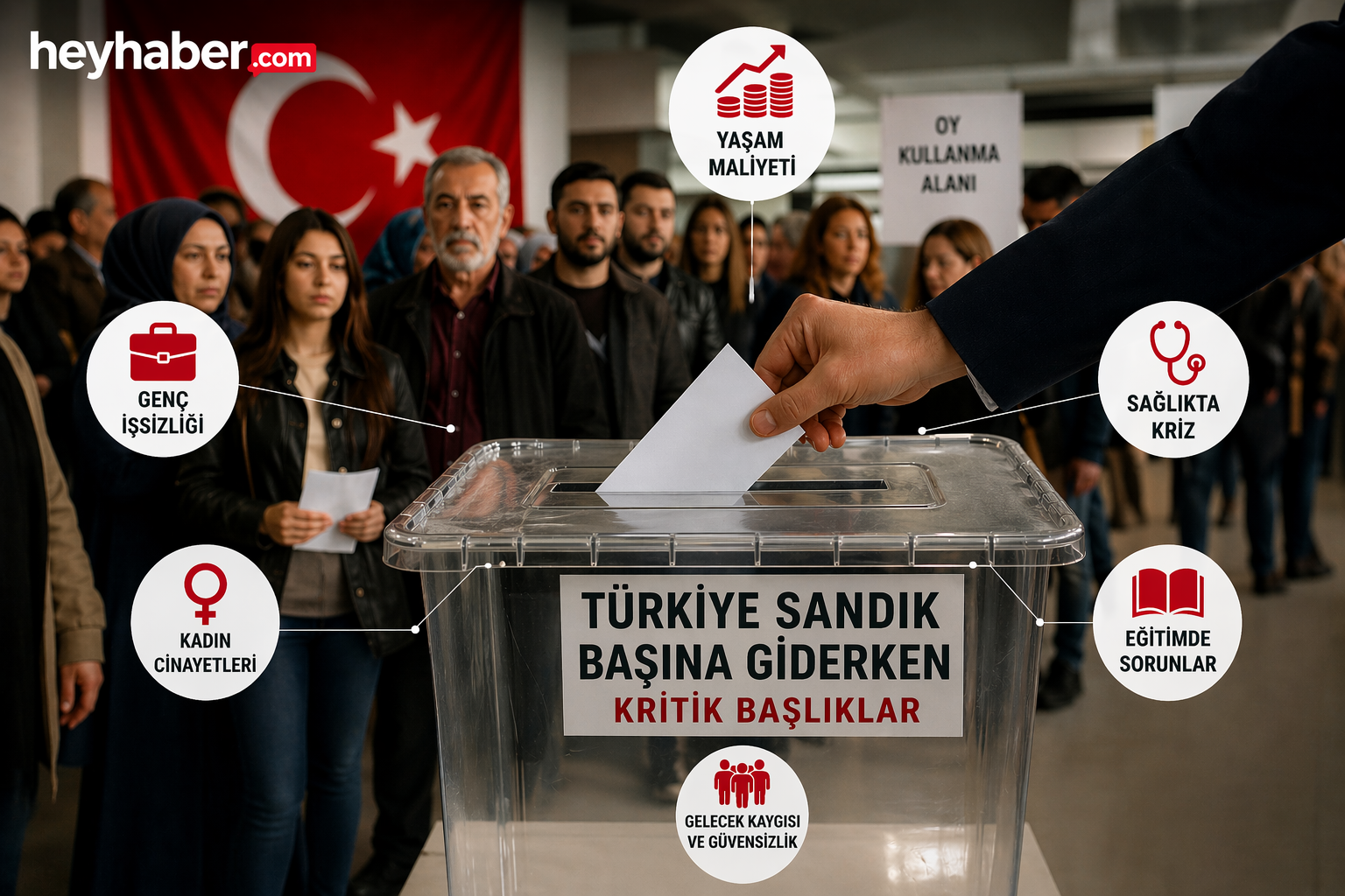 Türkiye Sandık Başına Giderken Kritik Başlıklar görseli