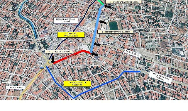 Büyükşehir’den Korkuteli’nde asfalt çalışması görseli